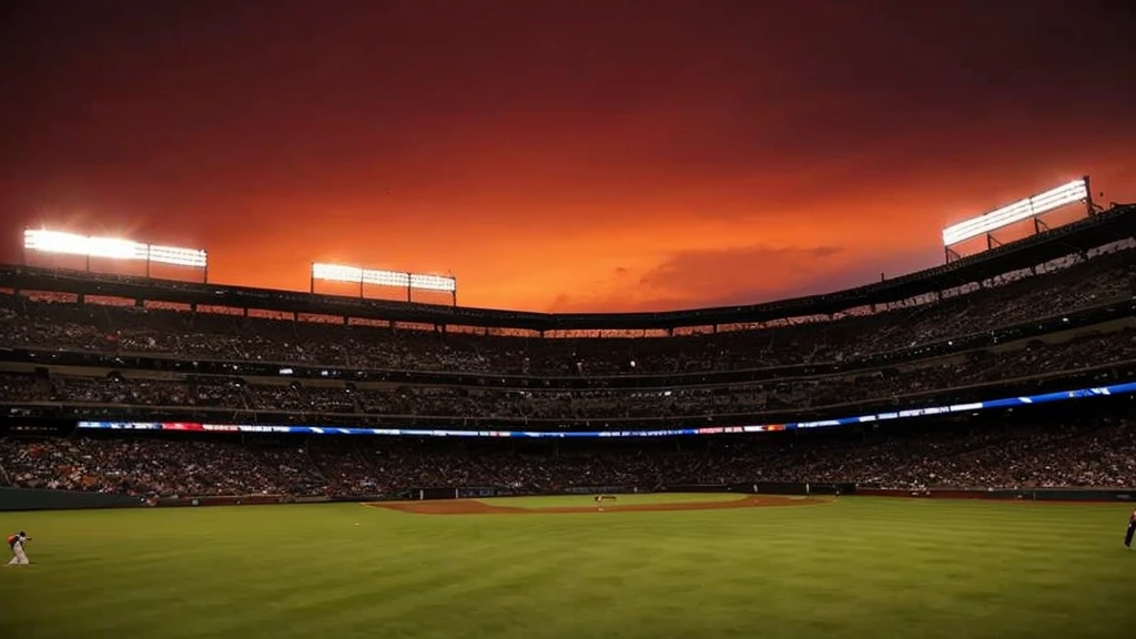 The view from the mound、Strike out to center、The seats are orange
