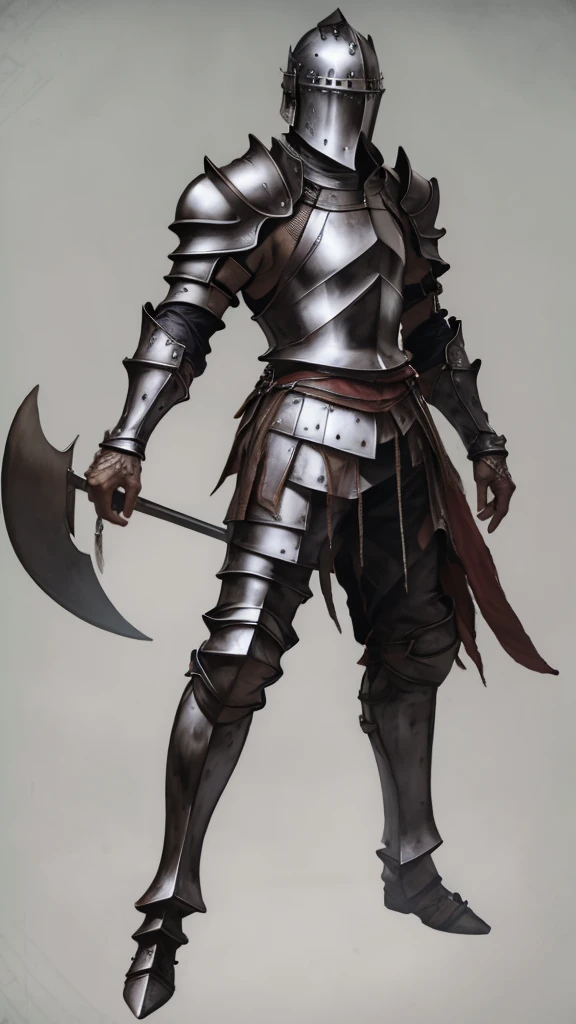 Renaissance, Regular soldier in armor, 3 people, Full Steel Armor, Shiny silver metal armor, male warrior Silver Armor, Shining Plate Armor, Sharp, streamlined silver armor, Armored Warrior, with sleek Silver Armor, Silver Armor, Knight in armor, smooth Silver Armor
