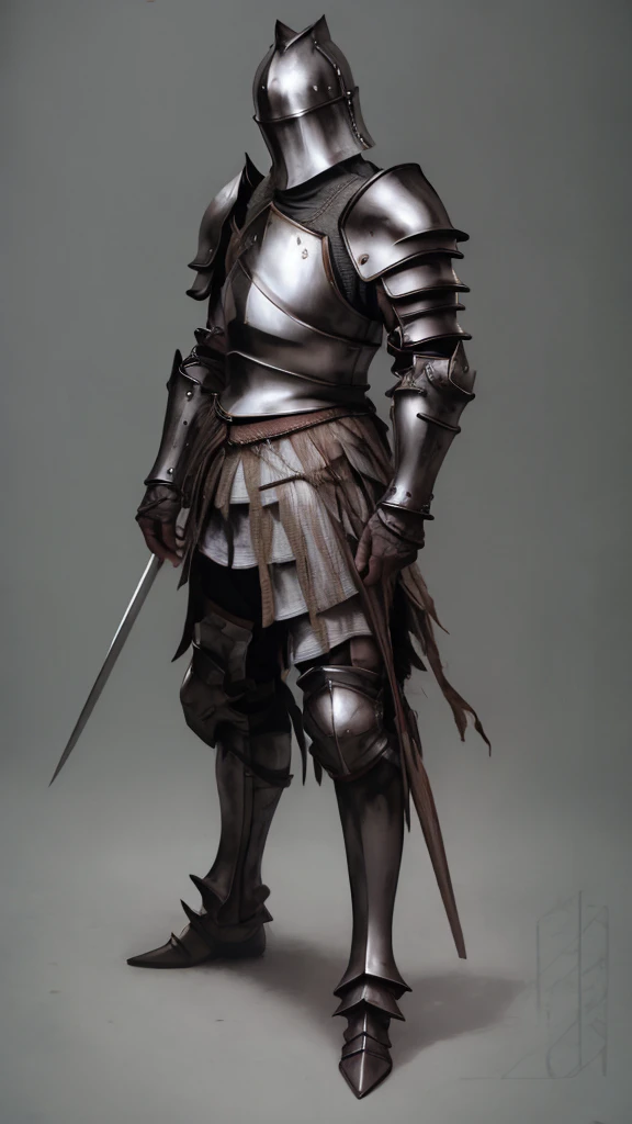 Renaissance, Regular soldier in armor, 3 people, Full Steel Armor, Shiny silver metal armor, male warrior Silver Armor, Shining Plate Armor, Sharp, streamlined silver armor, Armored Warrior, with sleek Silver Armor, Silver Armor, Knight in armor, smooth Silver Armor