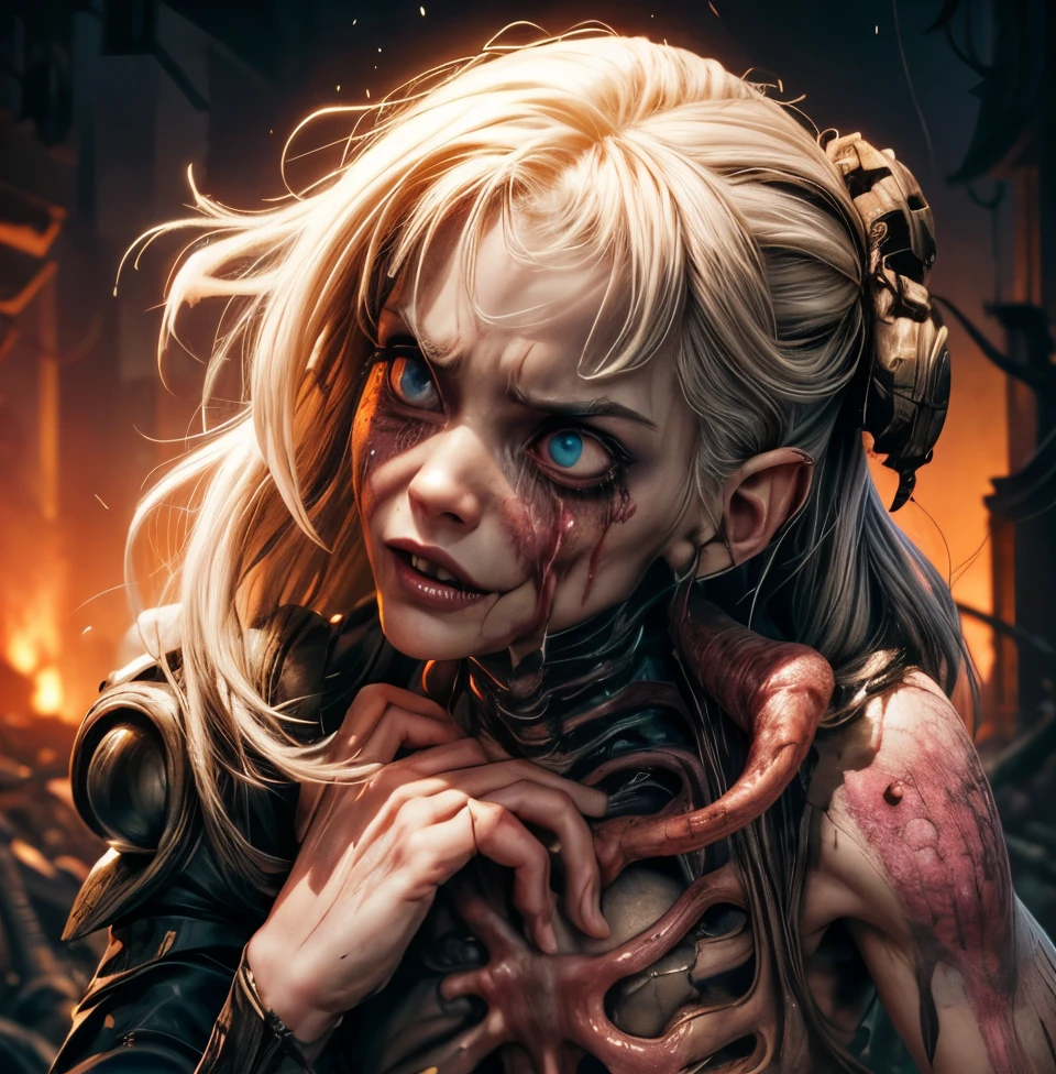 Masterpiece, highest quality, (high detail:1.2), creepy corner, phobia scene, bodies, corpsets, rotten meat, broken bone, bones, skeleton ,rotten skin, zoombie, blood, creepy, death, horror, obscure , shadows, swamp, horrifying creatures body rotten, sharp objects, living death, zoombies, gore, rotten organs, guts, dark macabre, virus, viruses and spores, mutants, mutations, altered DNA, sunset, post-apocalyptic, amputations, trauma, beats, bites, lacerations, hematomas and teratomas, post-apocalyptic background, tears, post mortem eyes, strange, tear the skin, blisters, rotten, fungus, undeath.