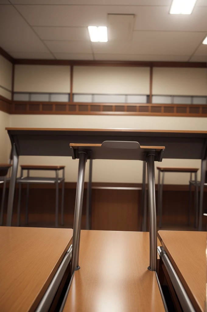 Generate viewpoint facing an empty courtroom 
