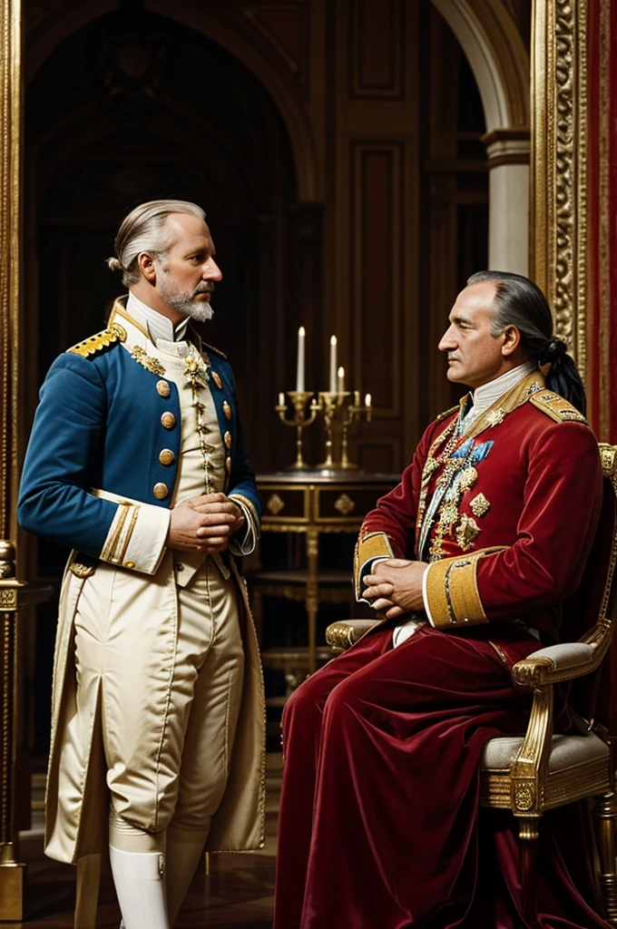 Colonial emperors talking around the world