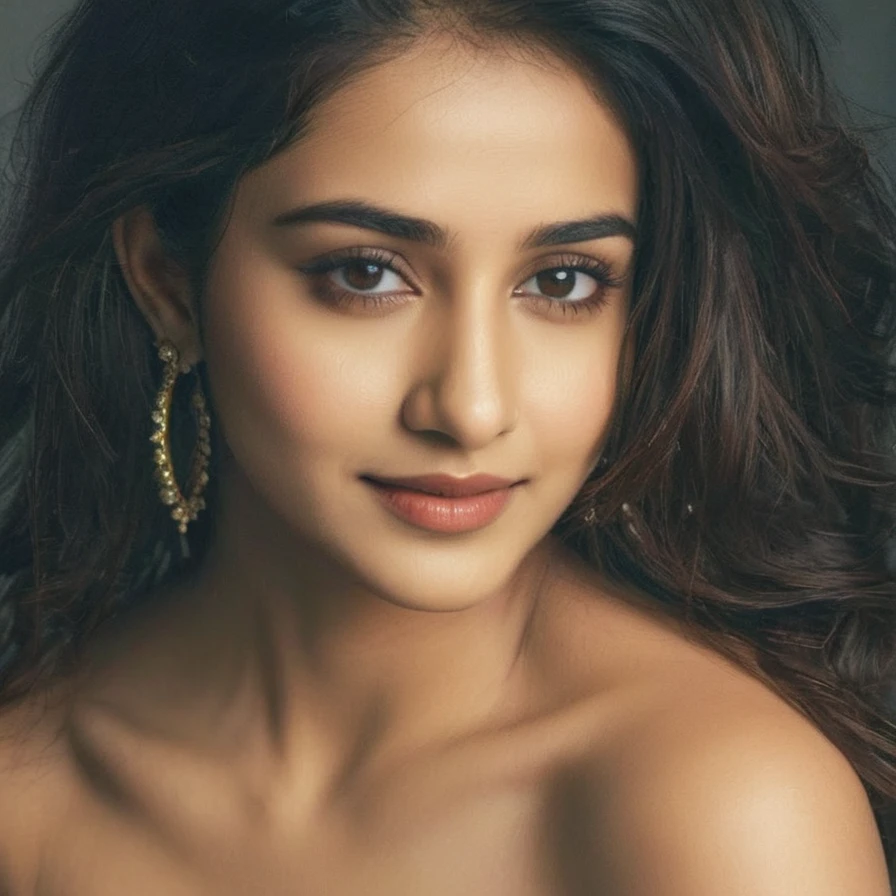 beautiful Indian 20 year old girl, realistic facial features, perfect hourglass figure, serene garden backdrop, warm sunlight, delicate smile, Anushka Sharma inspired, intricate Indian jewelry, Henna adorned hands, vibrant flowers, lush greenery, soft white dupatta, elegant saree, subtle Indian Bindis, relaxed pose, gentle breeze, Ravi Varma influenced, warm color grading, warm beige tones