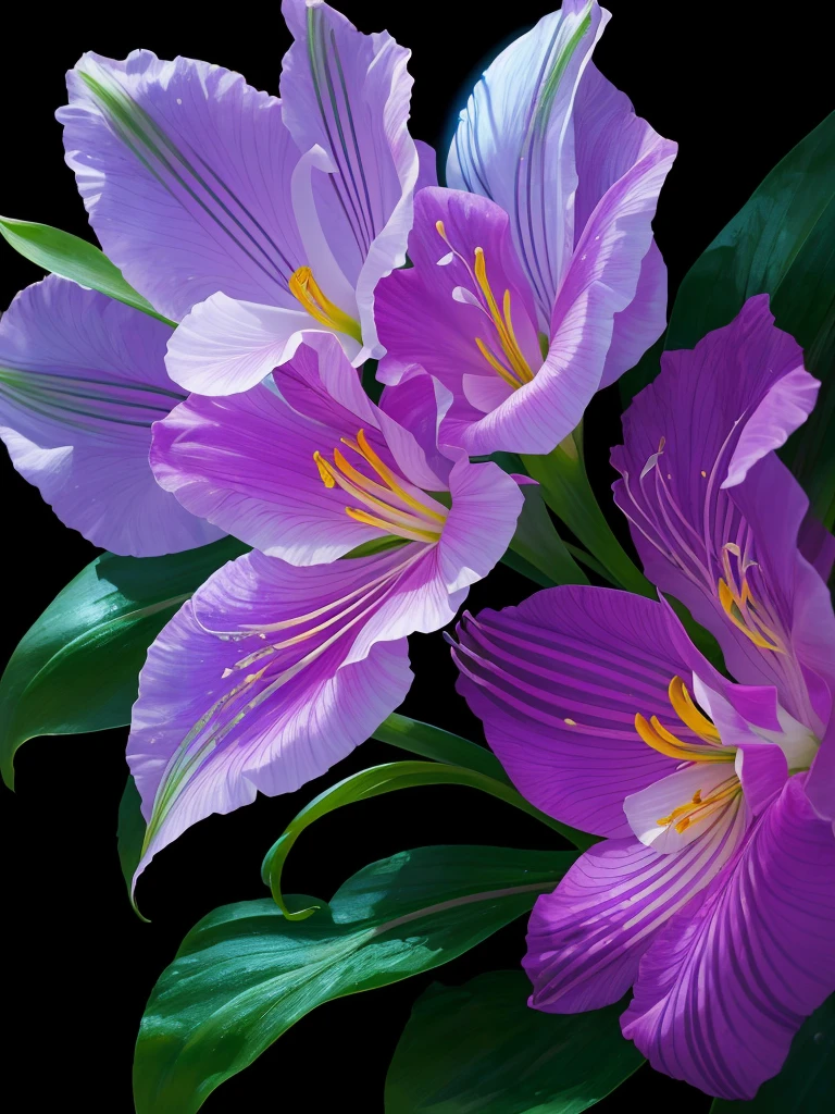 a close up of a flower with a heart shaped stem, glowing delicate flower, by Howard Butterworth, lily, lights with bloom, 🌺 cgsociety, by Ikuo Hirayama, by Luis Miranda, lily flower, photorealism ”, glowing iris, glowing flowers, beautiful lit, by Brian Thomas, by Carlos Berlanga, by Charles Billich