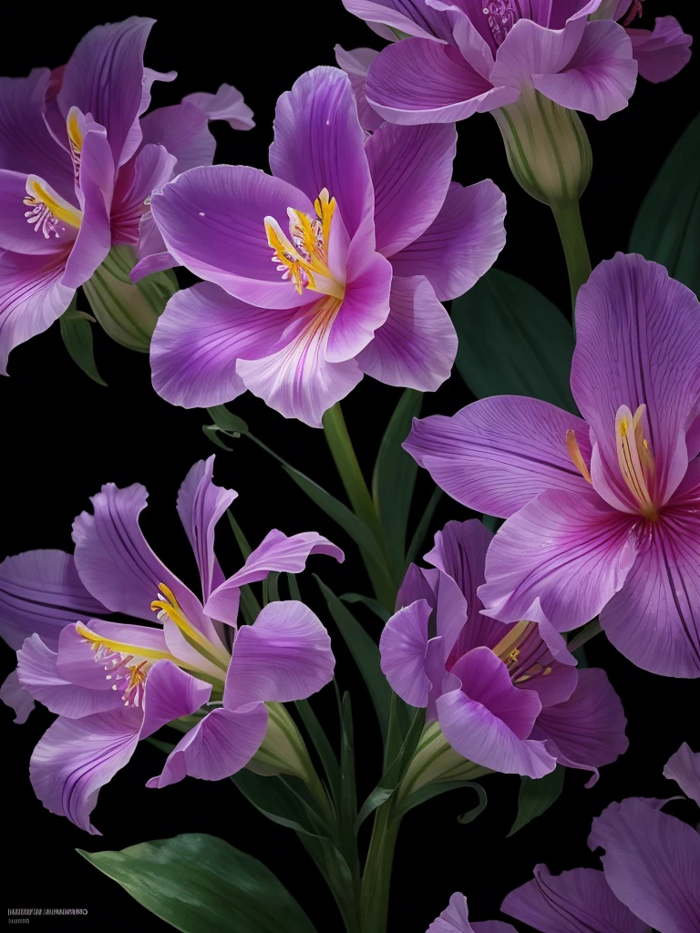 a close up of a flower with a heart shaped stem, glowing delicate flower, by Howard Butterworth, lily, lights with bloom, 🌺 cgsociety, by Ikuo Hirayama, by Luis Miranda, lily flower, photorealism ”, glowing iris, glowing flowers, beautiful lit, by Brian Thomas, by Carlos Berlanga, by Charles Billich
