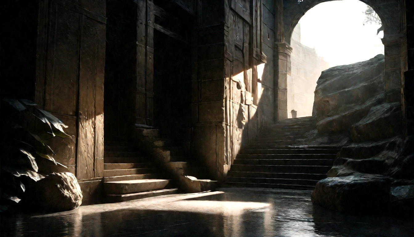 a serene, tranquil, night scene in a stoic setting, detailed environment, cinematic lighting, dramatic shadows, muted colors, moody atmosphere, photorealistic, (best quality,8k,highres,masterpiece:1.2),ultra-detailed,(realistic,photorealistic,photo-realistic:1.37),cinematic lighting,dramatic shadows,muted colors,moody atmosphere