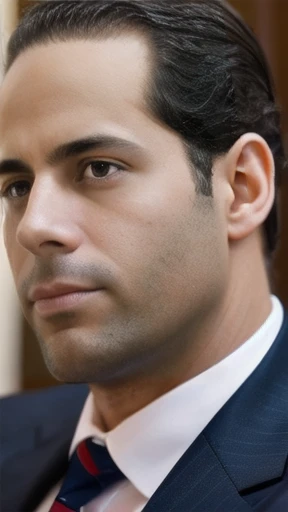   a Abramowitz  man  focused on his face 