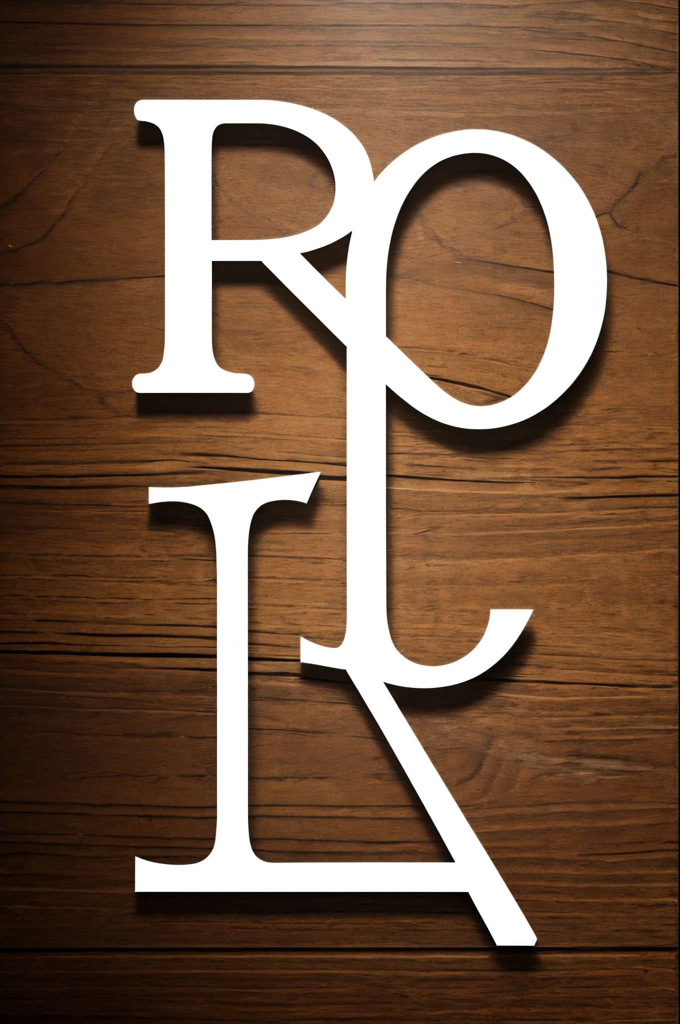 Create logo with the letters KR