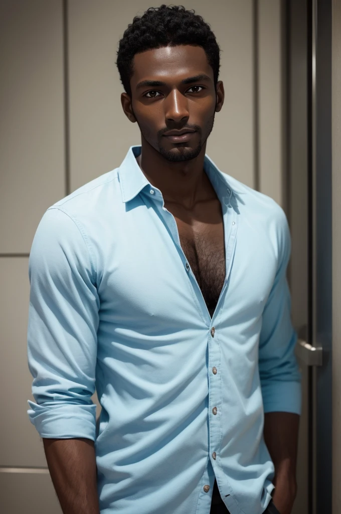 Black guy with brown skin, 22 years old