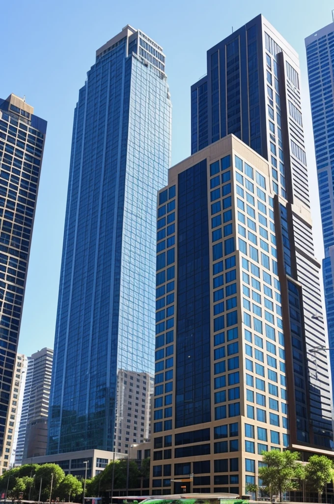 Modern 40-story building