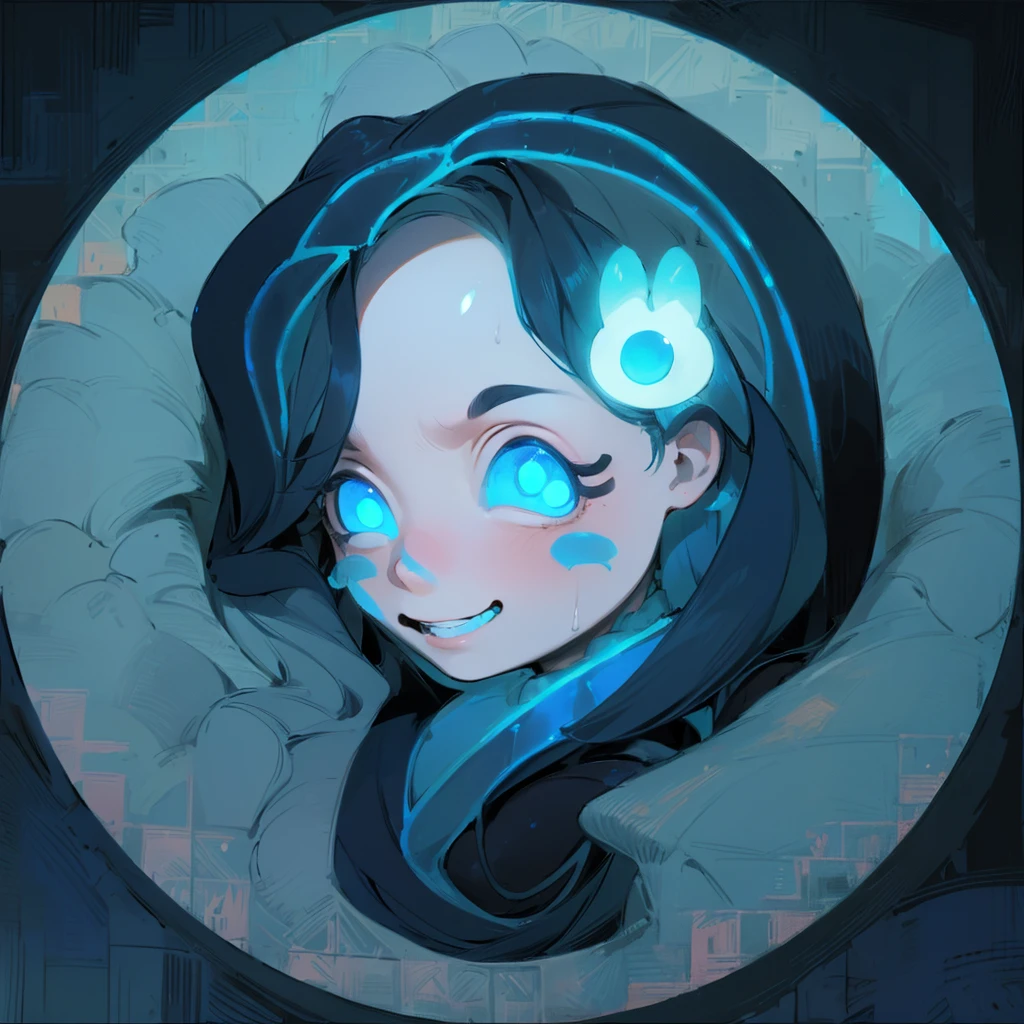 (embedding: cute) Sitting on the couch with glowing, wet and sticky scales, ((long hair)|(claws)), a cute face with frightened ((big eyes)|(blue eyes)) and cute lips under the dark glow of the TV, surrounded by comfy pillows and the (subtle)|(intense) smell of the room.