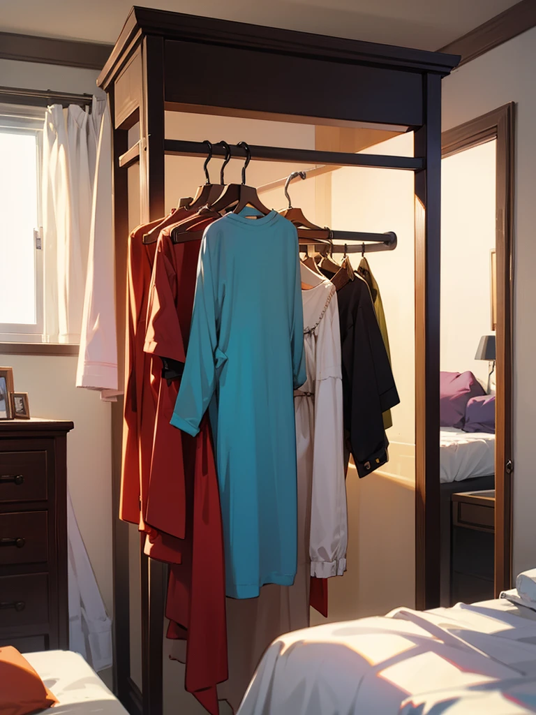 18 year old girl changing clothes in her bedroom.