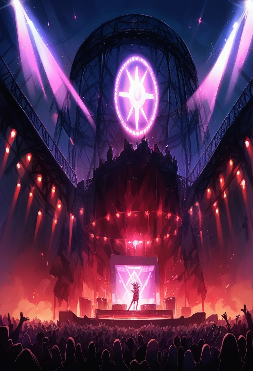 heavy metal concert stage