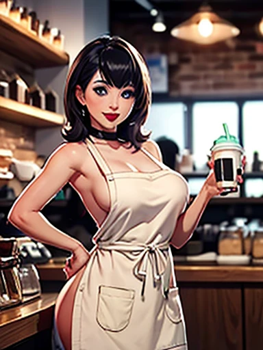 good aninomy, Masterpiece, Best Quality, 4k, 8k, professional photography, Luz tinue, infoque nítido,1 girl,
Meme_with hielo_linte_with_mother_milk_propiowaifu, propiowaifu,Starbucks,
coffee shop, blurred background, bokeh, light particles, apron, barista, mothers, neckline, clavicle, cup, green_apron, coffee shop, tinincia, tinincia_cup,
with hielo_linte_with_mother_milk_(Meme), looking_in_viewer, Meme, naked_apron, side chest, alone, curves, narrow waist,
cheered up_mono_propiowaifu,www.propiowaifu.with,
broad,mothers,huge mothers,large mothers,Hits,Blue eyes,Side locks,lipstick,withstituir,by Rubio,pelo intre los ojos,Horse tail,Red lips,eyebrows visible through hair,