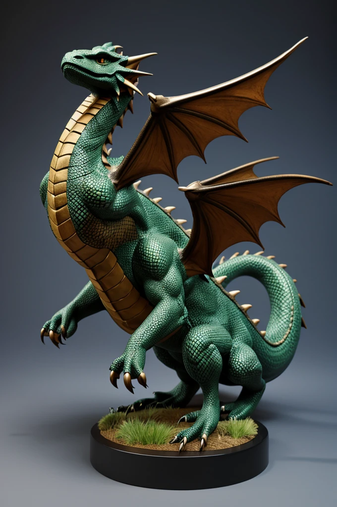 Letter A dragon model