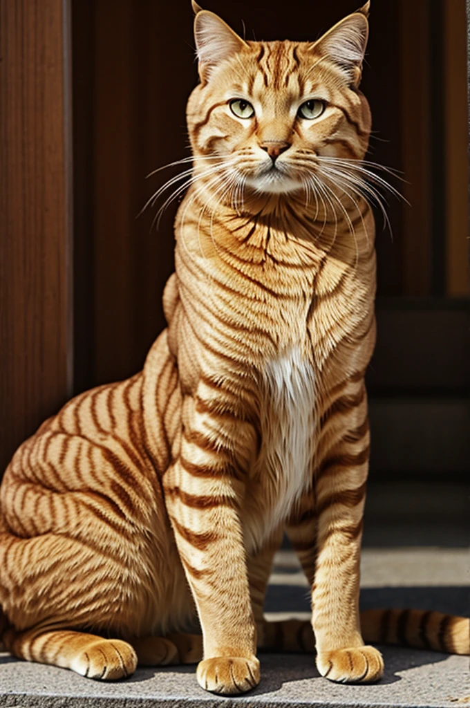 a golden cat