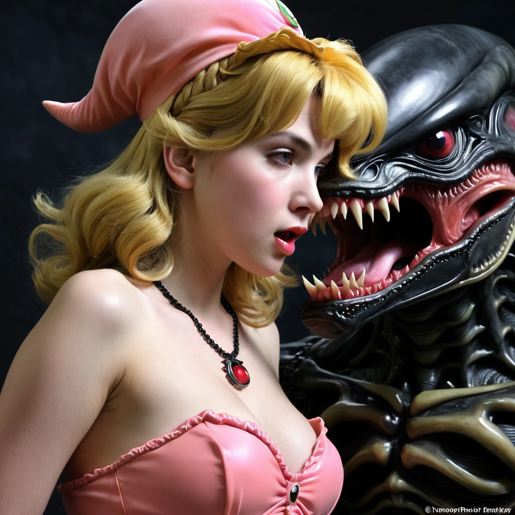 Princess Peach, oral rape by xenomorph