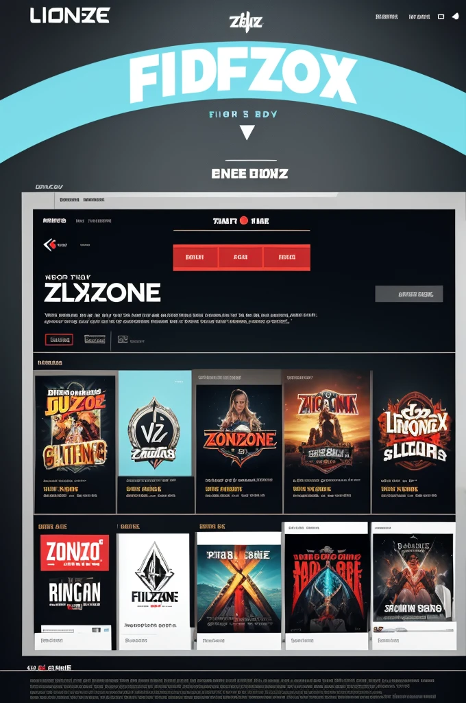 Make a logo that says FlixZone 