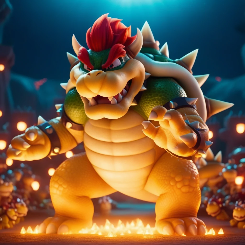 cinematic photo bowser, fantasy world  . 35mm photograph, film, bokeh, professional, 4k, highly detailed  