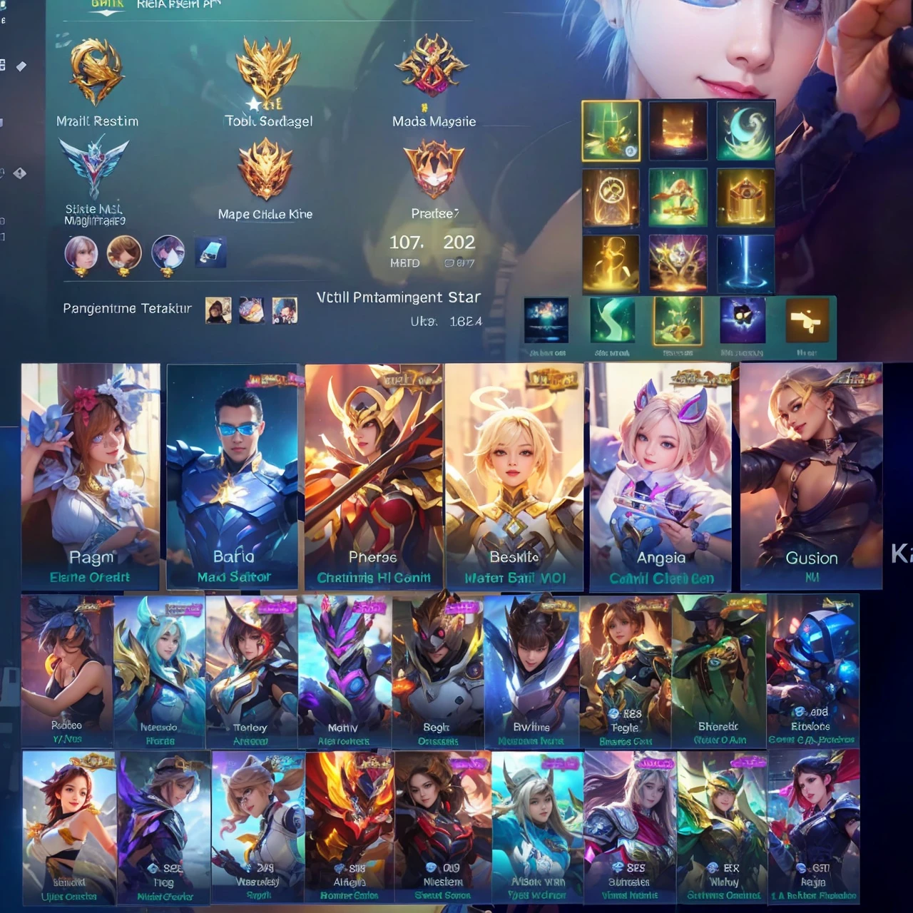 Realistic, from Mobile legends, ultra detail, high quality, masterpiece, ultra hd, perfect face, perfect detail, fokus high detail, detail face, smile