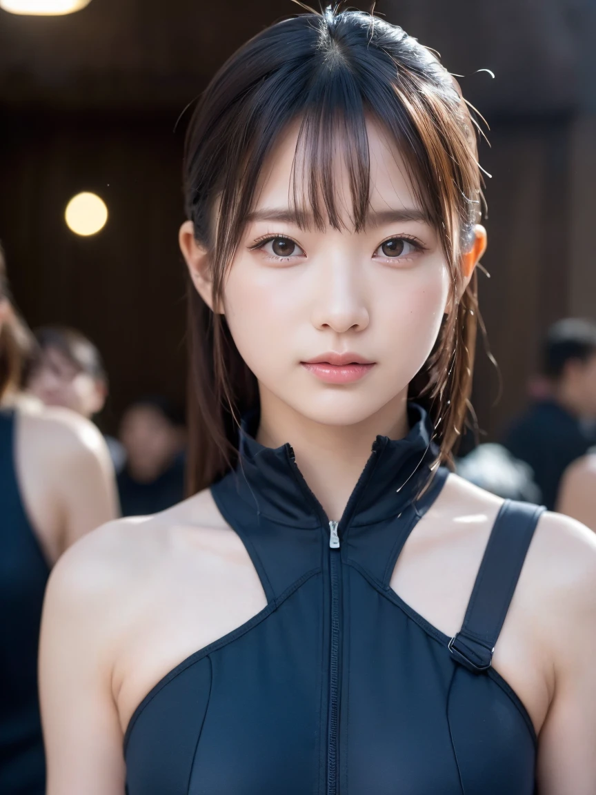 (8k, RAW Photos,Highest quality, High resolution:1.1), (超Realisticな:1.4),(Realistic, Realistic:1.3),The Beauty of Japan、((Upper Body:1.3))、Gymnastics Team - Flexible Leotards and Grips、Erect nipples,
