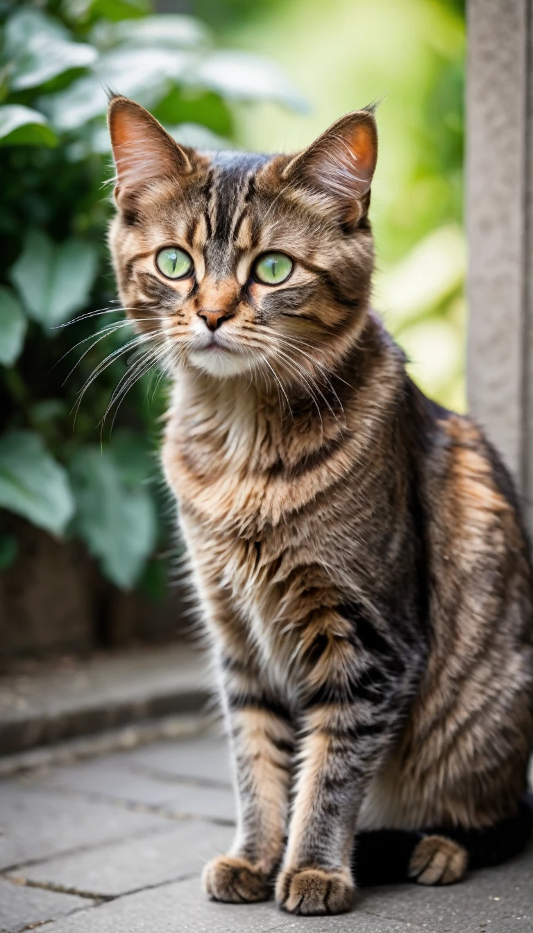 On a bustling city street, amidst the constant flow of people and vehicles, lies a small and endearing street cat. This little feline, with its soft, tawny fur and bright green eyes, has a look that tugs at the heartstrings of every passerby. Despite its cuteness, the cat is in distress; an injury has left it lying on the ground, vulnerable and in need of help.

The cat’s front paw is swollen, likely from a recent encounter with something sharp or a heavy object. Its movements are limited, and it winces slightly with each breath, a silent cry for assistance. Yet, even in its weakened state, the cat’s spirit shines through. It occasionally lifts its head, ears twitching as it watches the world go by, still curious and hopeful.
