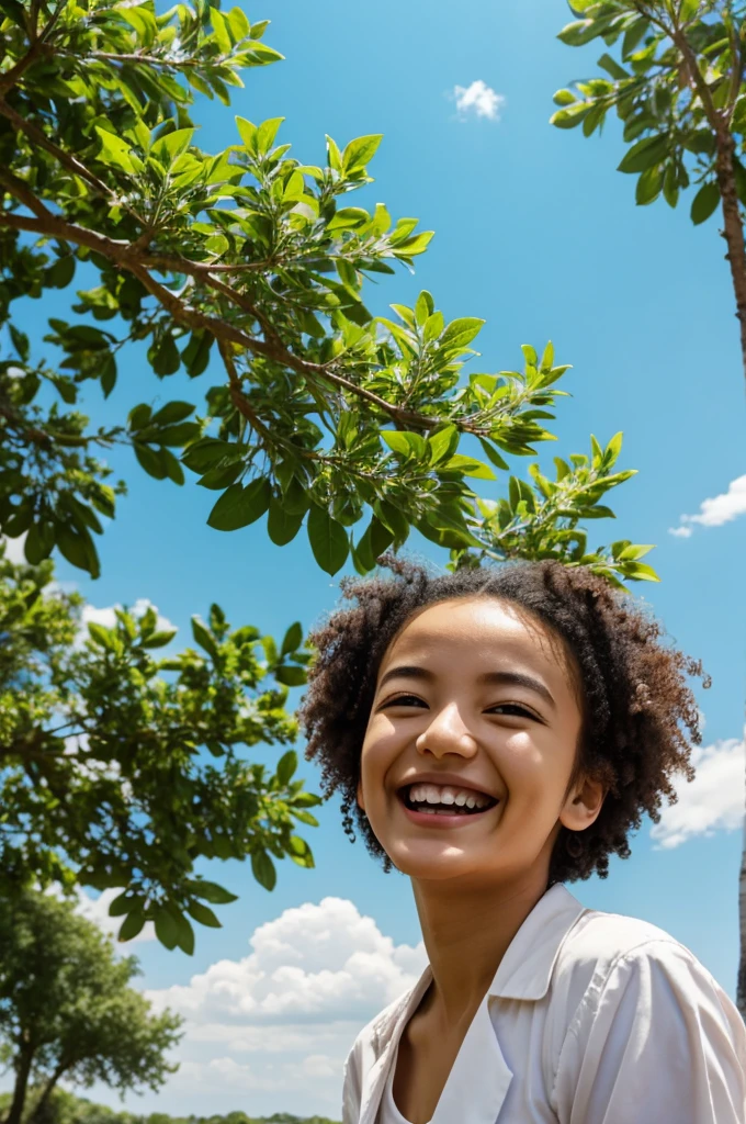 A happy life containing falimia nature, sky, smiles