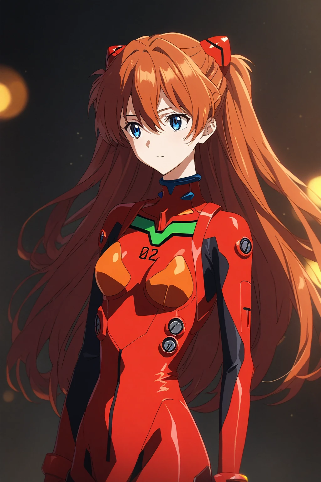anime artwork cinematic film still anime artwork score_9,score_8_superior,score_7_superior,score_6_superior,score_5_superior,score_4_superior,(((Super detailed, 8K, High resolution, masterpiece, Super highlight))),very beautiful,Absurd,beautiful,beautiful,chromatic aberration,((Very detailed facial features)),((Randomly oriented)),(((Random Pause))),((Random Background)),Soryu Asuka Langley,Long Hair,bangs,blue eyes,Redhead,hair ornaments,Bodysuits,Pilot Suit,Plug Suit,red Bodysuits,Anime stills,IBG,Depth of written boundary,, shallow Depth of written boundary, Vignette, Very detailed, big budget hollywood movie, Bokeh, CinemaScope, Sulky, amazing, nice, Film Grain . Anime Style, Key Visual, Vibrant, Studio Anime,  Very detailed