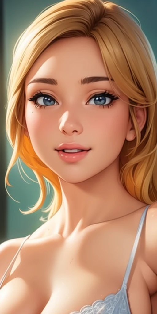 nat, 1girl, (perky breasts), (((small breasts))), smirk:1.2, beautiful brown eyes, (perfect iris’s), depth of colour to her eyes, blonde hair, long hair, full lips, blush, naked, she is showing her vagina, depth of field, bokeh, (special attention to skin detail: 1.2), masterpiece, best quality, ultra-detailed, ultra-HD, photorealistic, cinematic, ((close-up camera shot)), sensual pose, alluring, legs open:1.4, looking up at camera, closeup on her face, her cheeks are blushed, 22 years old, she is on her knees, blowjob:1.4, high angle:1.5, ((closeup on face)), perfect face, (((tight closeup on face))) bokeh everything other than her perfect face