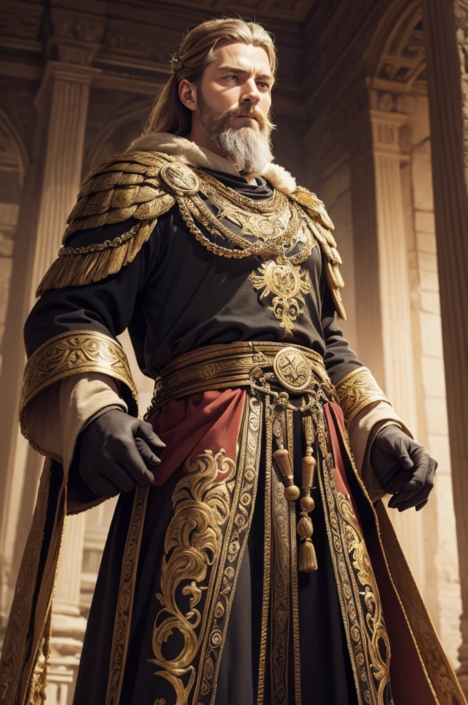 Create an ancient era Germanic king