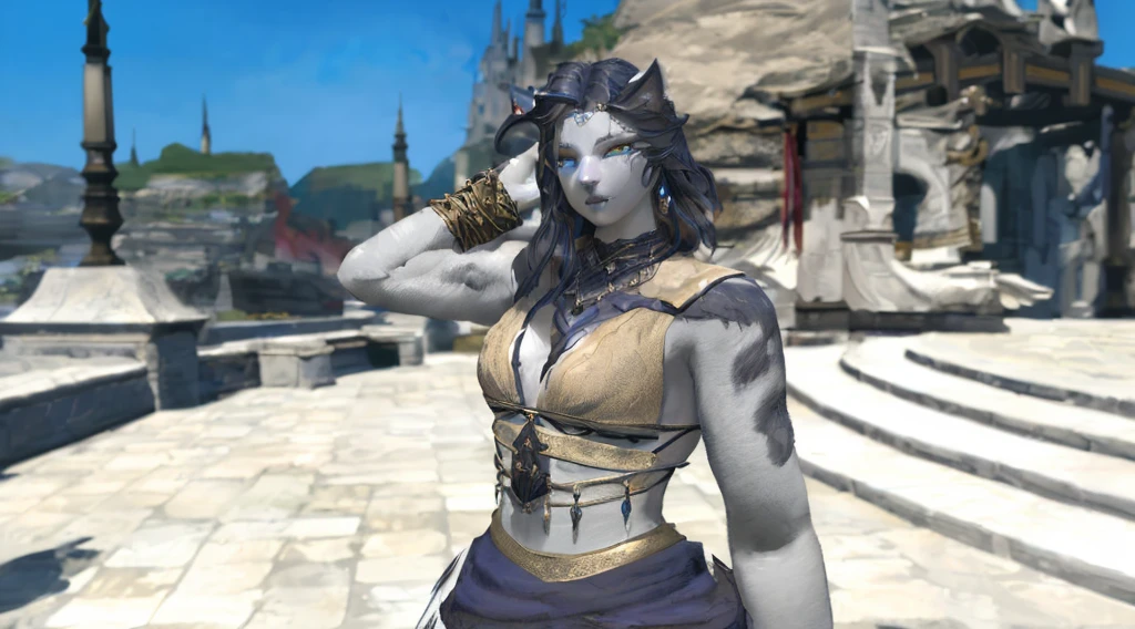 a beautiful catgirl anthro, ffxiv heavensward landscape, detailed fantasy character, dramatic lighting, rich colors, cinematic composition, concept art, digital painting, (best quality,4k,8k,highres,masterpiece:1.2),ultra-detailed,(realistic,photorealistic,photo-realistic:1.37),dynamic pose,intricate details,exquisite textures,vibrant colors,dramatic shadows,glowing eyes,detailed facial features,flowing hair,elegant dress,detailed jewelry,mysterious atmosphere,fantastical setting
