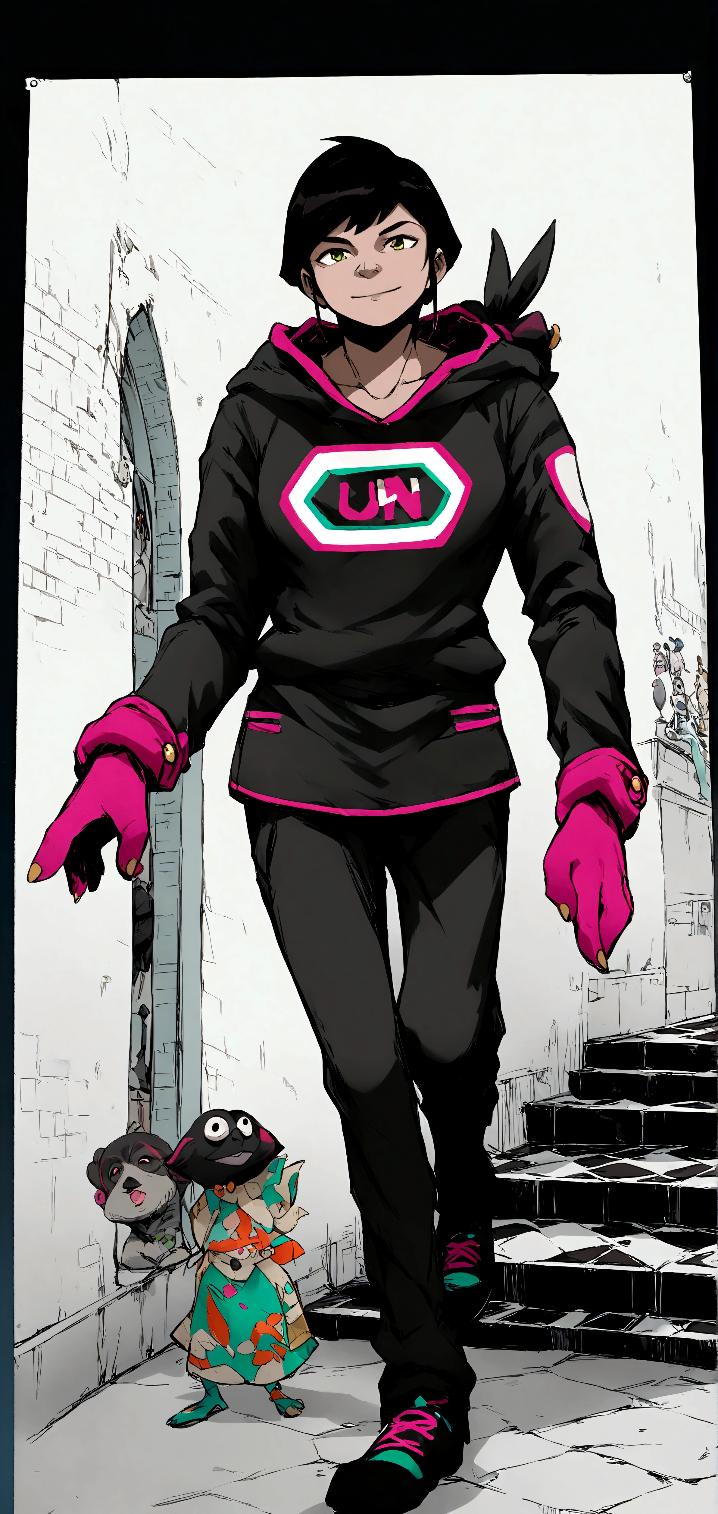 un gorille male un peu perdu ( ( Concept Art de personnage ) ), Whole-body character drawing