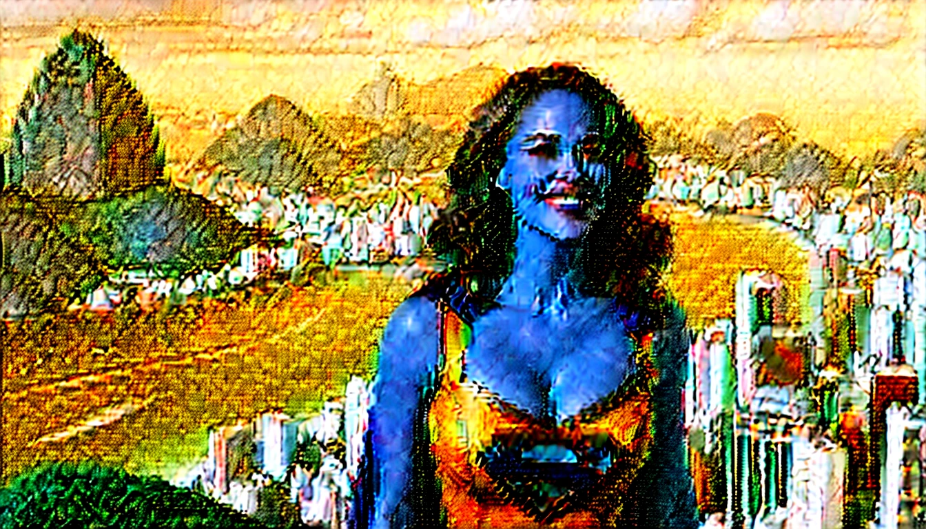 (((Rio de Janeiro City sky))); MARVEL CINEMATIC UNIVERSE, Marvel, DC, Paula Patton (((discreet smile; Beautiful and powerful))) in 1984 Supergirl (((movie))) costume, epic background, upper body, badass look, photo (Masterpiece) (Best quality) (detail) (8K) (HD) (Wallpaper) (Cinematic lighting) (Sharp Focus) (Intricate)