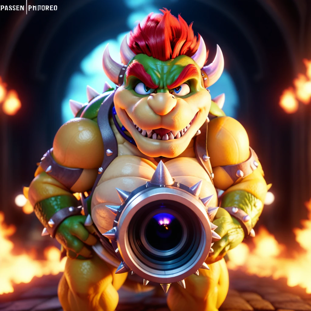 cinematic photo bowser, fantasy world  . 35mm photograph, film, bokeh, professional, 4k, highly detailed  