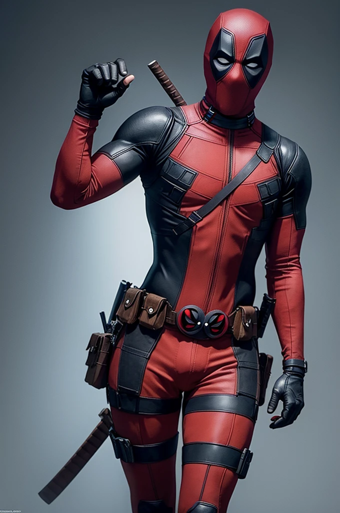 Deadpool in Hitler outfit 