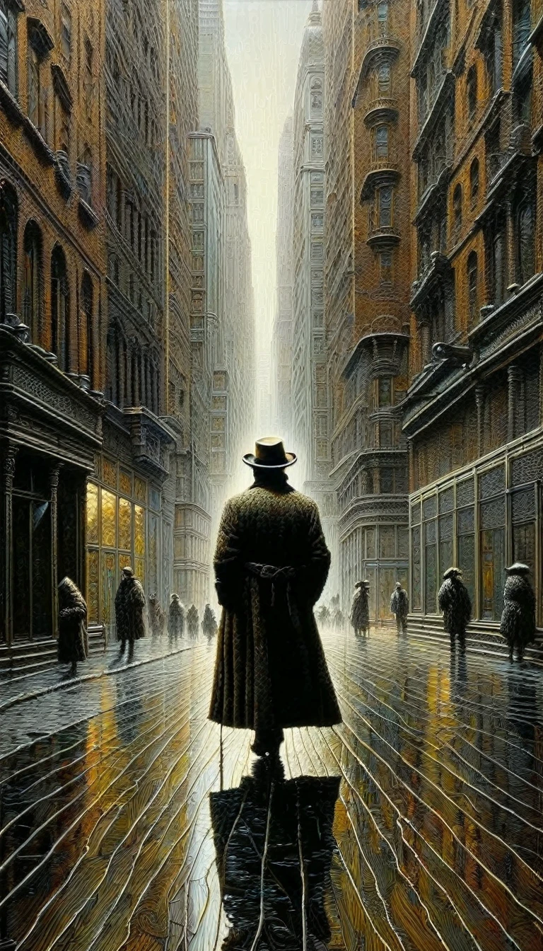 loneliness (art inspired by Tim bradstreet, intricate details, oil painted )