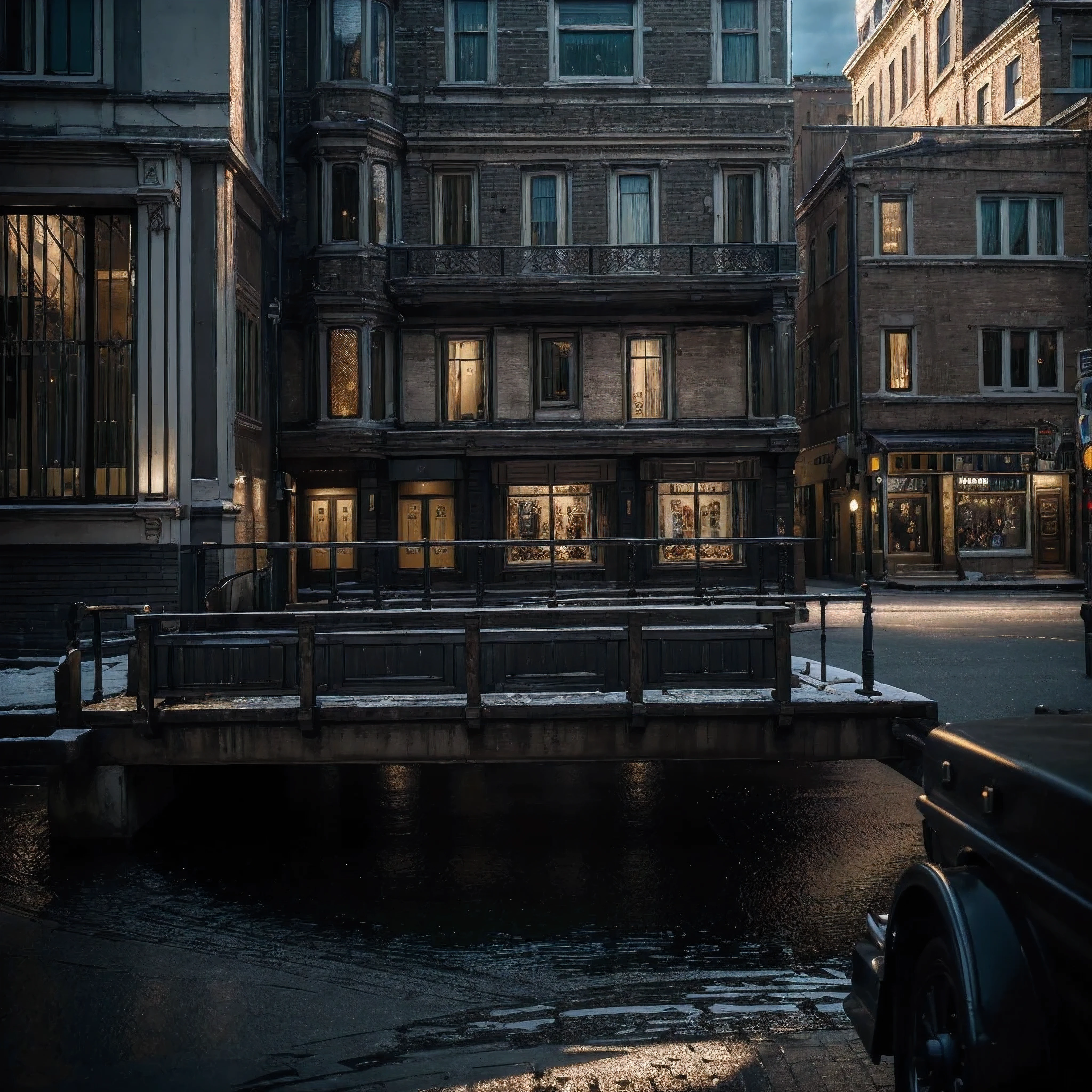 ((Masterpiece, Best Quality)), high resolution, 8k, cinematic light, High contrast, depth of field, Intense shine, detailed background, City, Buildings, landscape, houses, celebrate, inti raimi
