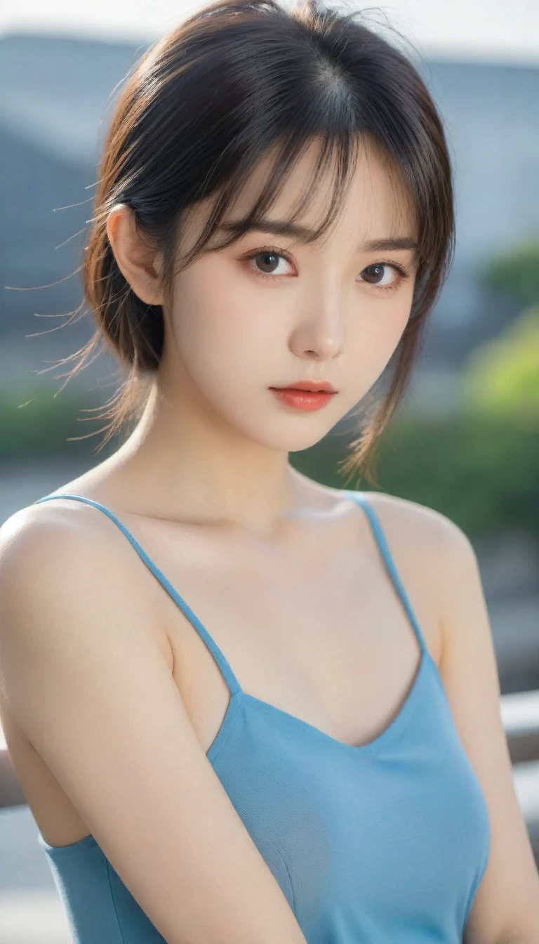 8K, Ultra-high resolution, Highest quality, masterpiece, 三分割法によるphotograph,Surreal, photograph, 1 Girl, (:1.3), pretty girl, Cute face, Beautiful eyes in every detail, 細かくdetailedに,masterpiece,One Girl:1.2, Japan Female Announcer, whole body,glaring,Black Hair,Bob with bangs,A city near the future,cyber punk,(Highest quality, 8K, masterpiece, Best image quality, Ultra HD, Delicate and smooth skin, Realistic Skin, Perfect and beautiful face ,完璧でCute face, Skin with attention to detail, Perfect limbs、Narrow waist、Thin legs)、Browsing Caution、Sulky face、(High leg cut),Beautiful leg line beauty,Looking at the audience、beauty,Long neck、(((Ideal body type))),A cup small breasts :2,、Portraiture:2、Perfect Anatomy、鮮明なdetailed、detailed、Surreal、Light and shadow,Strong light