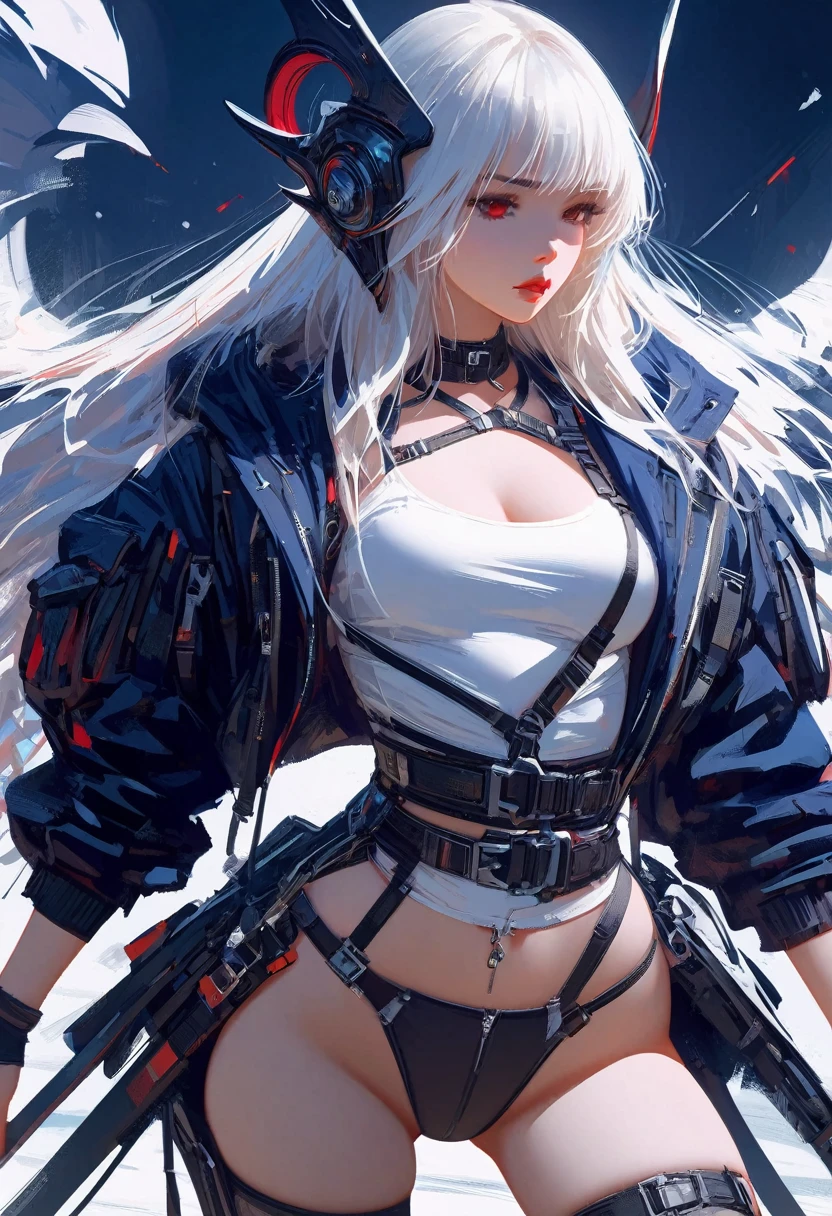 black,clair obscur, Raytracing, movie lights, Cowboy Shooting, 8K, Yes, Super Details, precise, best quality, award-winning, award-winning, A high resolution, masterpiece, high detailed,Guweiz on ArtStation Pixiv, Popular topics on artstation pixiv, 详细的Number概念艺术, author:Yang Jie, 2. 5D CGI Anime Fantasy-Kunstwerk,Ultra-High-Definition,8K ,realistic skin texture,clair obscur, Raytracing, movie lights, 8K, Yes, Super Details, precise, best quality, award-winning, award-winning, A high resolution, masterpiece, high detailed,in the snow,clearly,masterpiece, best quality, 8K, Number, 1 girl, alone, stand up, Hair Accessories, red eye, Heartless expression, Bloodstained mechanical parts, cable, cable, Error effect, frightening, Science-Fiction, futuristic, The background inside is darker, neon lights, Cyberpunk characters, surreal, Strange, disturbing, creepy, frightening, western metal,red eye,发black,black色長手套,One-piece pants,Spats,Emphasize your graceful figure,将整个身体包裹stand up,symbiont,((Growing up sexy)),Overalls,red eye,Giftbesitz,发black,black色長手套,One-piece pants,black色一件,Blutred eye,best quality, high resolution, super detailed, Vibrant texture, Maske, bangs,wear socks,tears,被black色粘液覆盖
