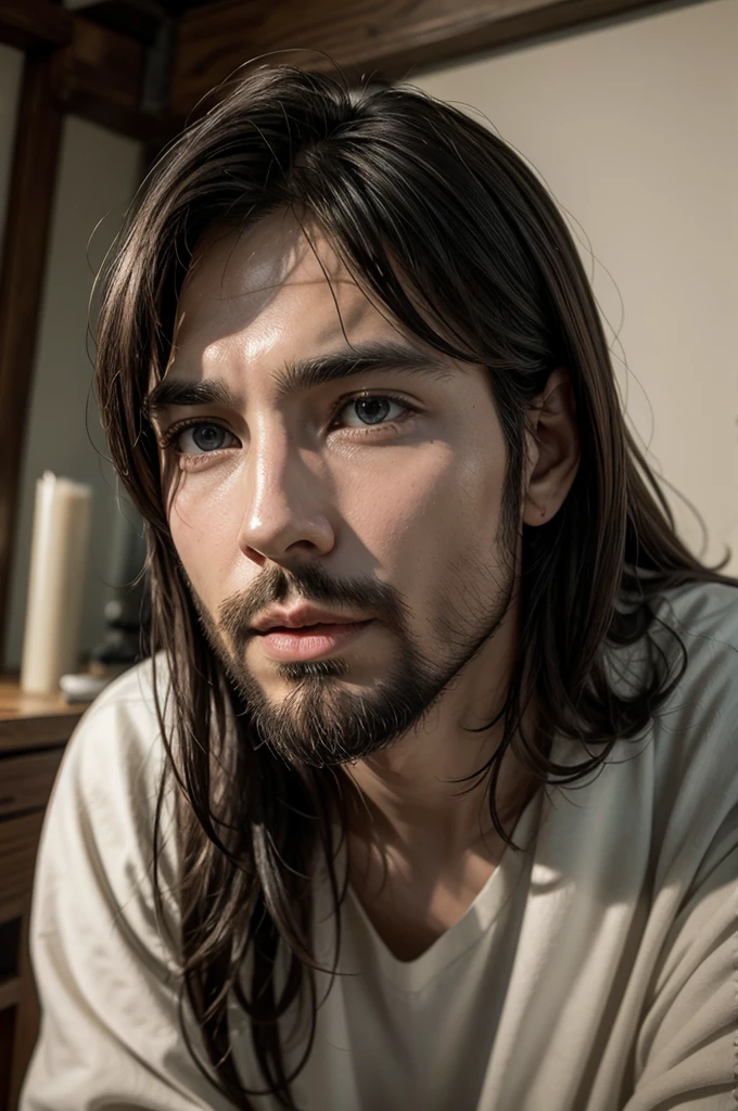 create an image of Jesus Christ, speaking