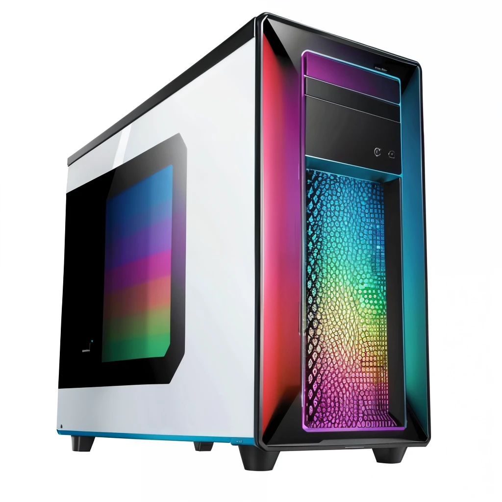 computer in vibrant colors image