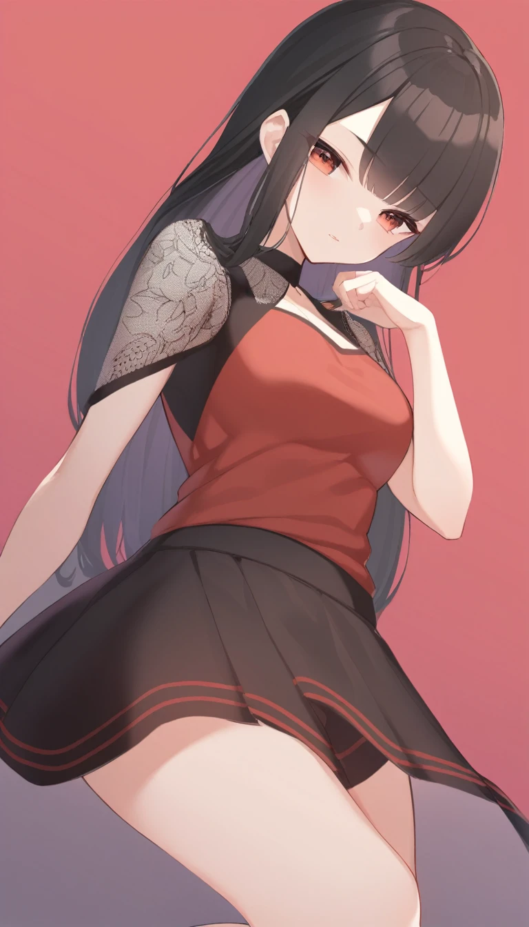 red and black hair