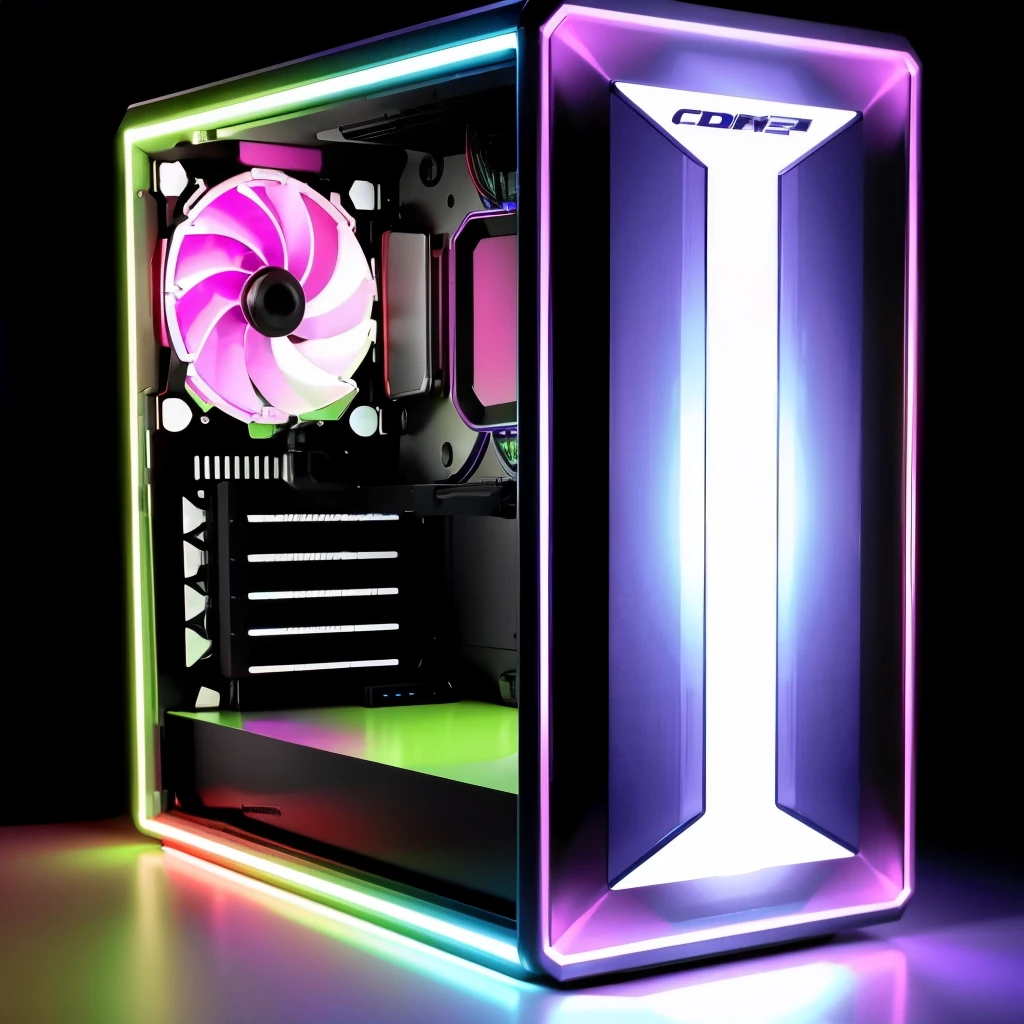 computer in vibrant colors image

