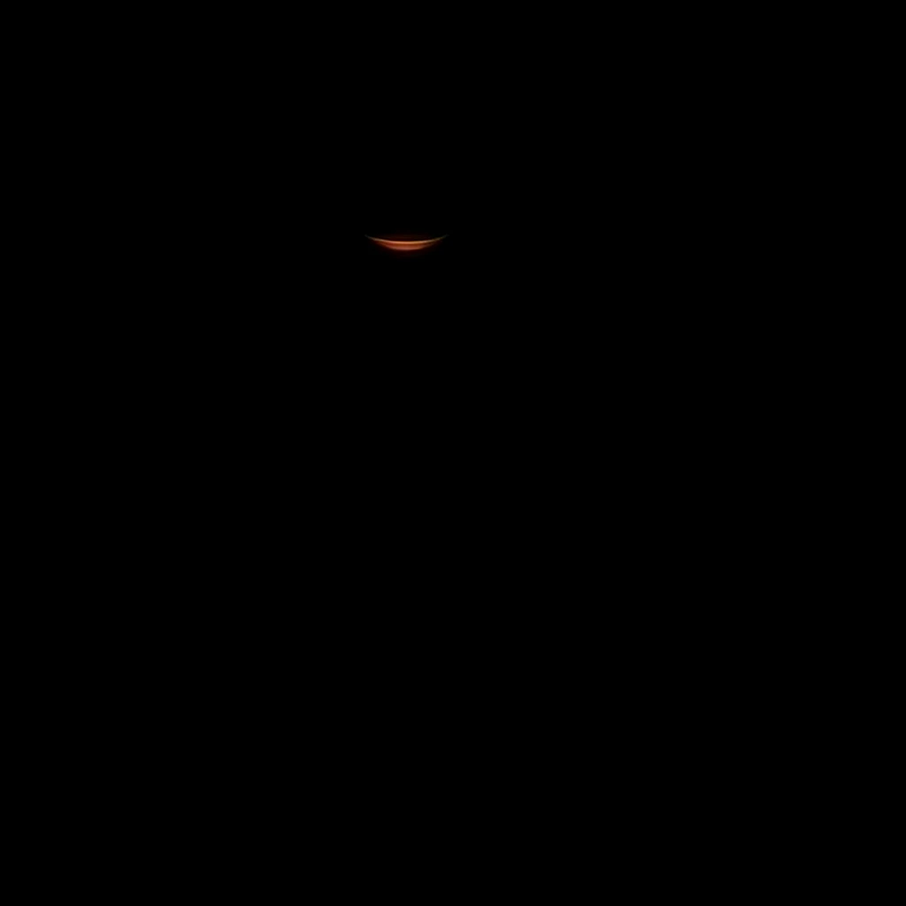 White smile in the dark