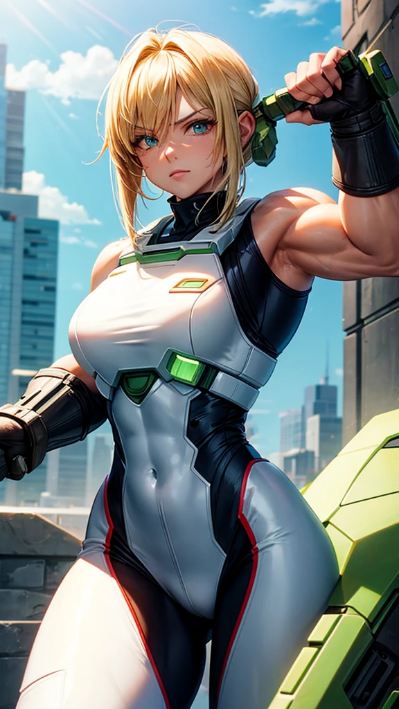 Master Chief woman with muscles