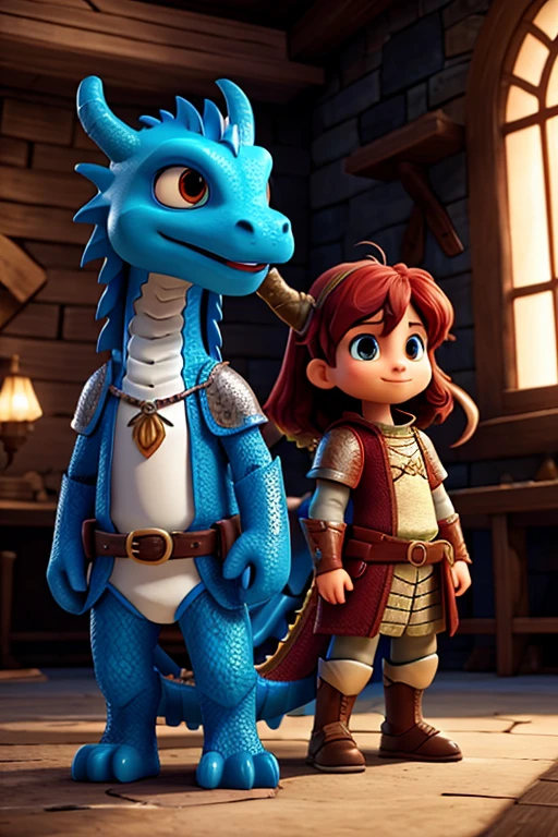 Dragon and knight
