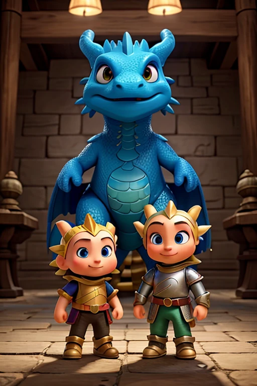 Dragon and knight
