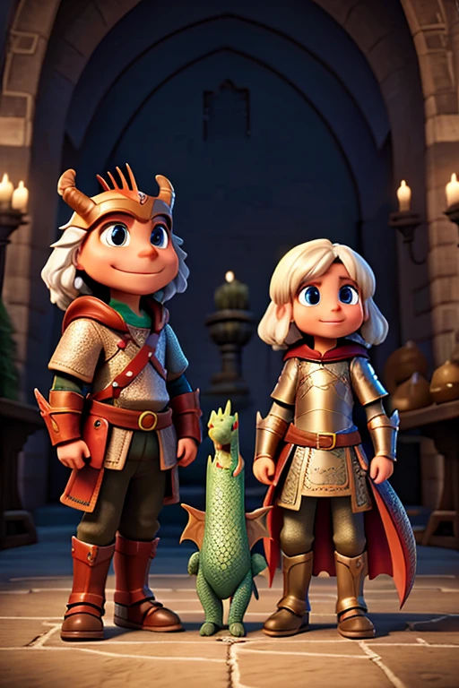 Dragon and knight