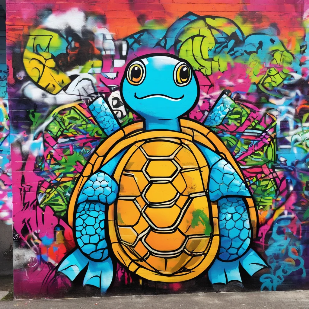 Create a New Tangent Turtles-style icon. Hide the eyes with the word PEACE.!