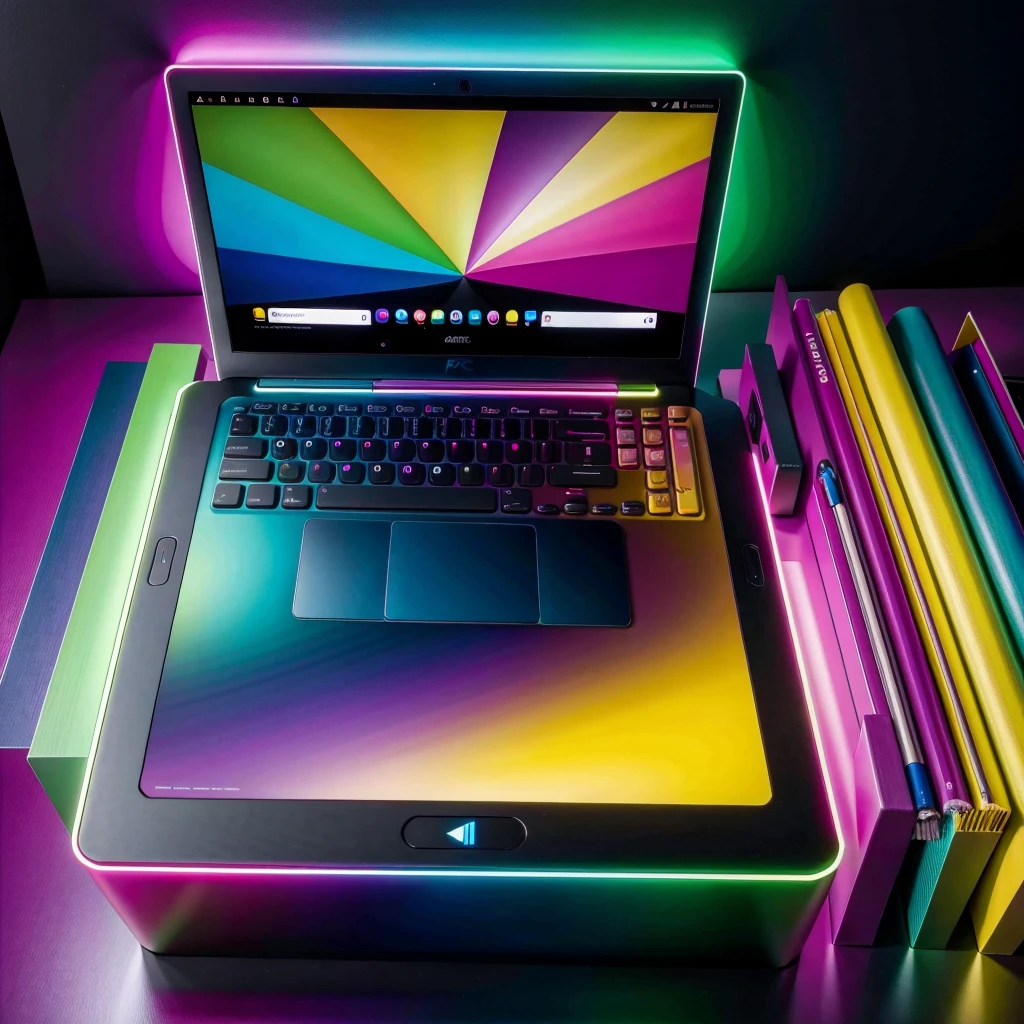 pc in image vibrant colors